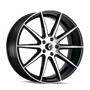 Kraze KR194 Cosmos 20x8.5 / 5x114.3 BP / 38mm Offset / 72.62mm Hub Gloss Black Machined Wheel