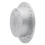 R1 10-13 Kia Soul Rear Right Drilled & Slotted Geo-Carbon Rotor