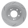 R1 10-13 Kia Soul Rear Right Drilled & Slotted Geo-Carbon Rotor