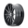 Kraze KR194 Cosmos 20x8.5 / 5x112 BP / 38mm Offset / 66.56mm Hub Gloss Black Wheel