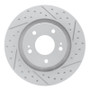 R1 05-22 Mitsubishi Outlander Front Right Drilled & Slotted Geo-Carbon Rotor