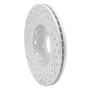 R1 05-22 Mitsubishi Outlander Front Right Drilled & Slotted Geo-Carbon Rotor