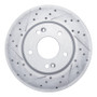 R1 10-13 Kia Forte Front Left Drilled & Slotted Geo-Carbon Rotor
