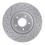 R1 05-06 Pontiac GTO Front Right Drilled & Slotted Geo-Carbon Rotor