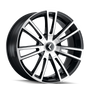 Kraze KR183 Spectra 20x8.5 / 5x108/114.3 BP / 38mm Offset / 72.62mm Hub Gloss Black Machined Wheel