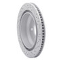 R1 98-02 Chevrolet Camaro Rear Left Drilled & Slotted Geo-Carbon Rotor
