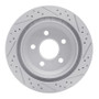 R1 98-02 Chevrolet Camaro Rear Left Drilled & Slotted Geo-Carbon Rotor