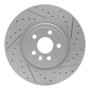 R1 17-19 Jaguar F-Pace Front Right Drilled & Slotted Geo-Carbon Rotor