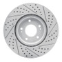 R1 03-06 Mitsubishi Lancer Front Left Drilled & Slotted Geo-Carbon Rotor