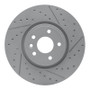 R1 17-19 Jaguar Xe Front Right Drilled & Slotted Geo-Carbon Rotor