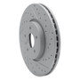 R1 17-19 Jaguar Xe Front Right Drilled & Slotted Geo-Carbon Rotor