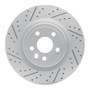 R1 17-20 Jaguar Xe Rear Left Drilled & Slotted Geo-Carbon Rotor