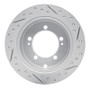 R1 94-07 Chrysler Sebring Rear Left Drilled & Slotted Geo-Carbon Rotor