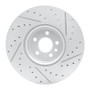 R1 17-20 Jaguar I-Pace Front Left Drilled & Slotted Geo-Carbon Rotor