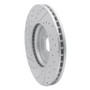 R1 16-24 Jaguar Xf Front Right Drilled & Slotted Geo-Carbon Rotor