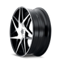 Kraze KR192 Phase 22x8.5 / 5x112/114.3 BP / 38mm Offset / 72.62mm Hub Gloss Black Machined Wheel