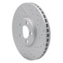 R1 03-05 Jaguar Xj8 Front Left Drilled & Slotted Geo-Carbon Rotor