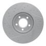 R1 03-05 Jaguar Xj8 Front Left Drilled & Slotted Geo-Carbon Rotor