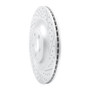 R1 10-24 Jaguar Xfr Rear Right Drilled & Slotted Geo-Carbon Rotor
