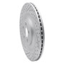 R1 10-24 Jaguar F-Type Rear Left Drilled & Slotted Geo-Carbon Rotor