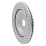 R1 10-24 Jaguar F-Type Rear Left Drilled & Slotted Geo-Carbon Rotor