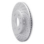 R1 09-20 Chevrolet Tahoe Front Right Drilled & Slotted Geo-Carbon Rotor