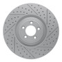 R1 10-24 Jaguar F-Type Front Right Drilled & Slotted Geo-Carbon Rotor