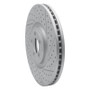 R1 10-24 Jaguar F-Type Front Right Drilled & Slotted Geo-Carbon Rotor