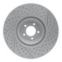 R1 10-24 Jaguar Xj Front Left Drilled & Slotted Geo-Carbon Rotor
