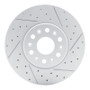 R1 17-26 Buick Enclave Front Right Drilled & Slotted Geo-Carbon Rotor