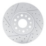 R1 17-26 Buick Enclave Front Left Drilled & Slotted Geo-Carbon Rotor