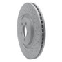 R1 06-21 Jaguar Super V8 Front Right Drilled & Slotted Geo-Carbon Rotor
