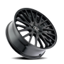 Kraze KR185 Double Down 22x8.5 / 5x114.3/120 BP / 38mm Offset / 73mm Hub Gloss Black Wheel
