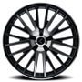 Kraze KR185 Double Down 22x8.5 / 5x114.3/120 BP / 38mm Offset / 73mm Hub Gloss Black Machined Wheel