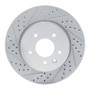 R1 00-06 Jaguar Xjr Rear Left Drilled & Slotted Geo-Carbon Rotor