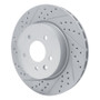 R1 00-06 Jaguar Xjr Rear Left Drilled & Slotted Geo-Carbon Rotor