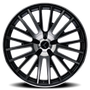 Kraze KR185 Double Down 22x8.5 / 5x110/115 BP / 38mm Offset / 73mm Hub Gloss Black Machined Wheel
