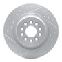 R1 03-05 Jaguar Super V8 Rear Left Drilled & Slotted Geo-Carbon Rotor