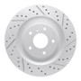 R1 19-25 Infiniti Qx55 Front Right Drilled & Slotted Geo-Carbon Rotor