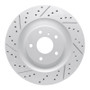 R1 19-25 Infiniti Qx50 Front Left Drilled & Slotted Geo-Carbon Rotor