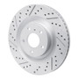 R1 19-25 Infiniti Qx50 Front Left Drilled & Slotted Geo-Carbon Rotor