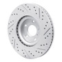 R1 19-25 Infiniti Qx50 Front Left Drilled & Slotted Geo-Carbon Rotor
