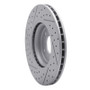 R1 98-06 Jaguar Xkr Front Right Drilled & Slotted Geo-Carbon Rotor