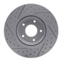 R1 98-06 Jaguar Xkr Front Right Drilled & Slotted Geo-Carbon Rotor