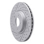 R1 98-06 Jaguar Xk8 Front Left Drilled & Slotted Geo-Carbon Rotor