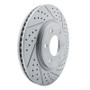 R1 07-24 Infiniti Qx56 Front Right Drilled & Slotted Geo-Carbon Rotor