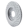 R1 07-24 Infiniti Qx80 Front Left Drilled & Slotted Geo-Carbon Rotor