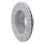 R1 95-06 Jaguar Xjr Rear Right Drilled & Slotted Geo-Carbon Rotor