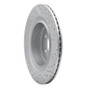 R1 09-24 Infiniti M56 Rear Left Drilled & Slotted Geo-Carbon Rotor