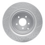 R1 09-24 Infiniti M56 Rear Left Drilled & Slotted Geo-Carbon Rotor